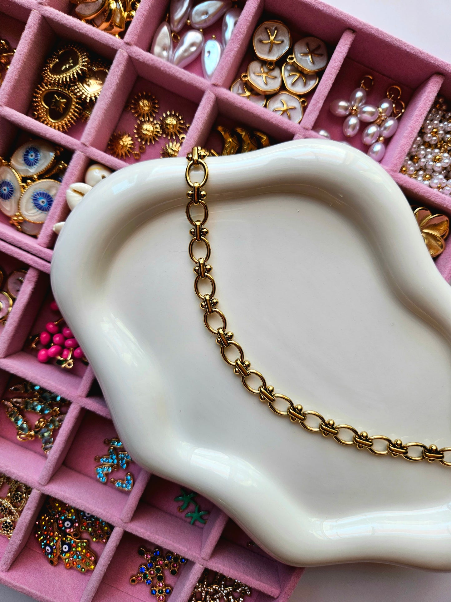 Collier charms BEACH personnalisable