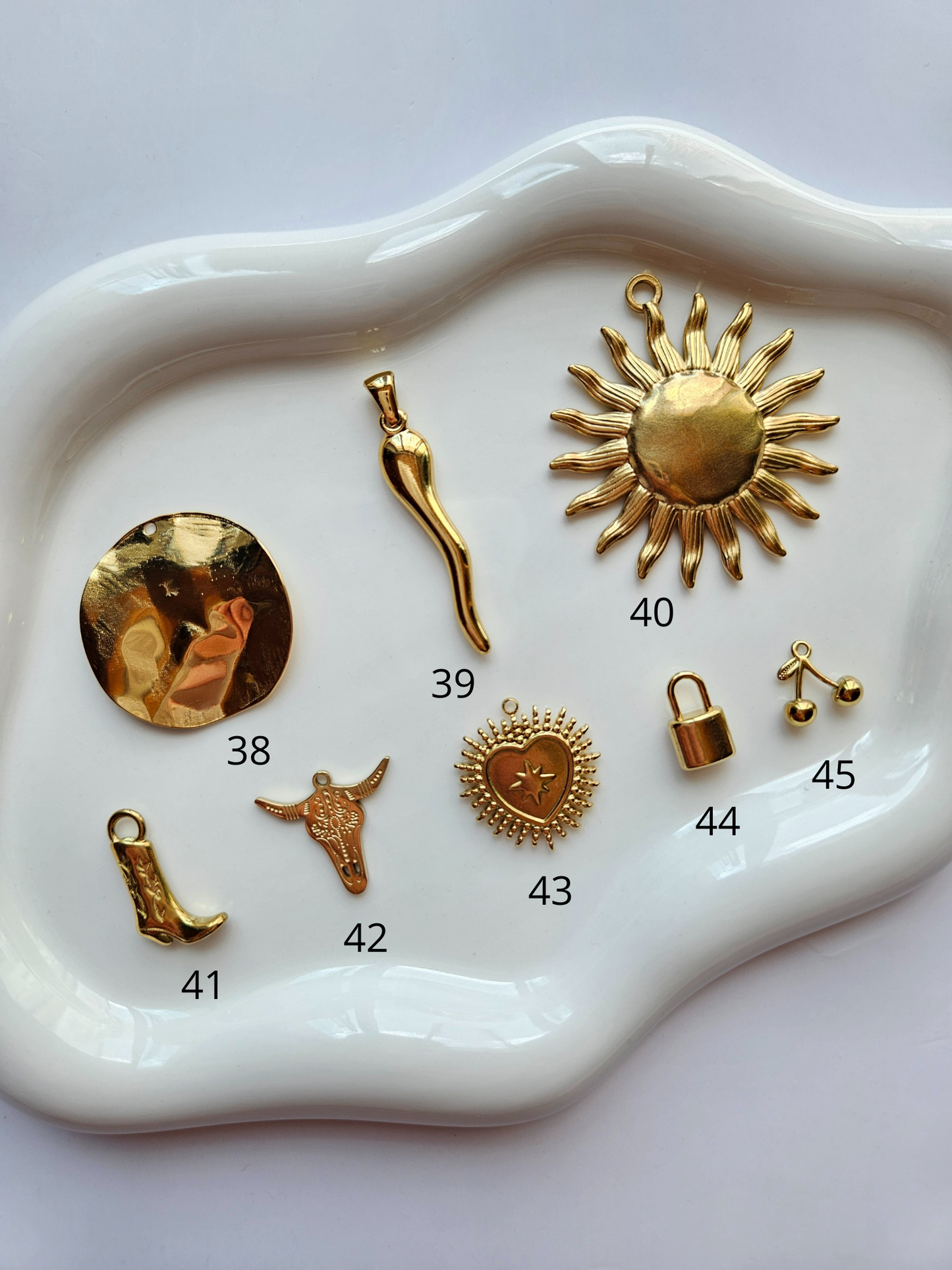 Collier charms SHELL personnalisable