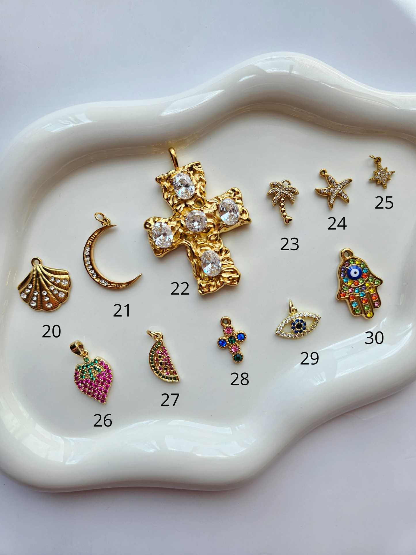 Collier charms SHELL personnalisable